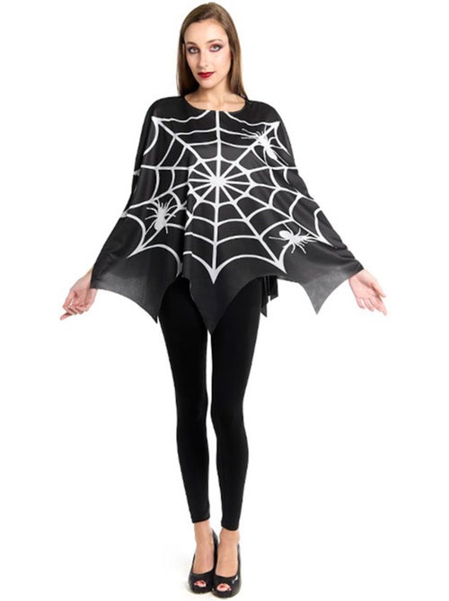 Costume ou poncho d'araignée effrayante - Kiabi