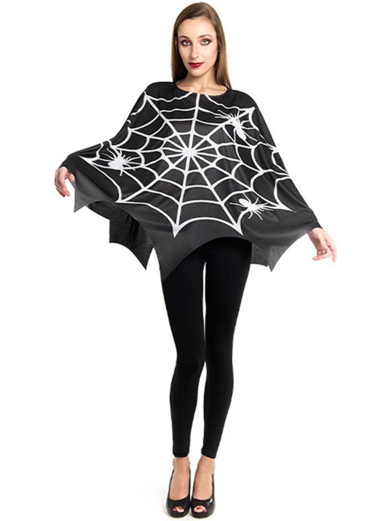 Costume ou poncho d'araignée effrayante Multicolore - Kiabi