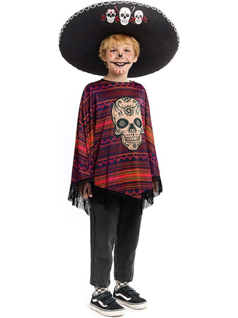 Costume ou poncho mexicain de Catrina Multicolore - Kiabi