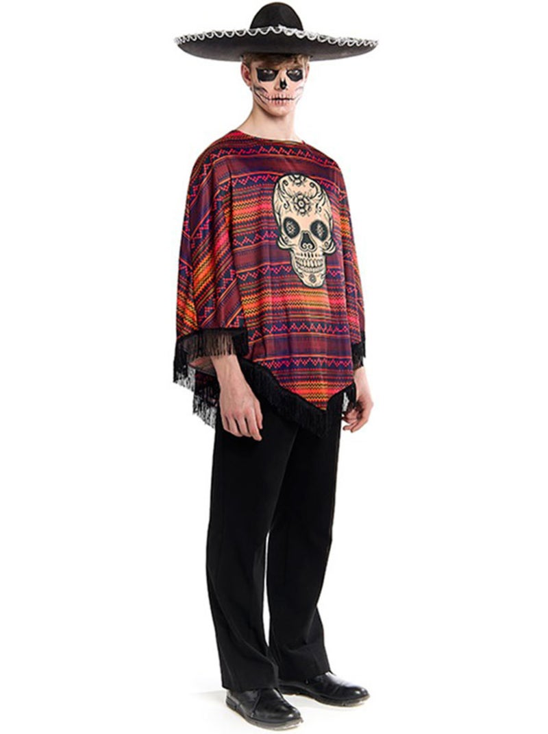 Costume ou poncho mexicain de Catrina Multicolore - Kiabi
