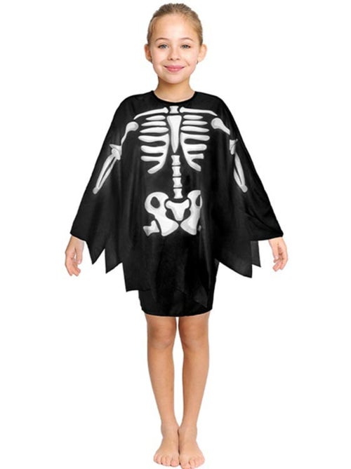 Costume ou poncho squelette de 65 cm - Kiabi