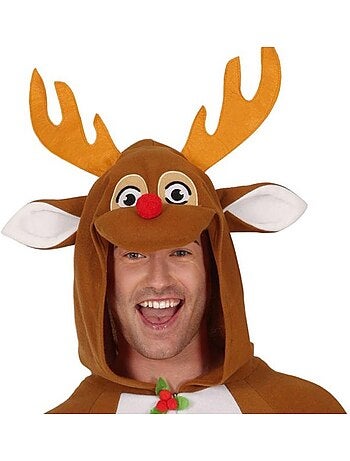 Costume ou pyjama de renne avec capuche et bois