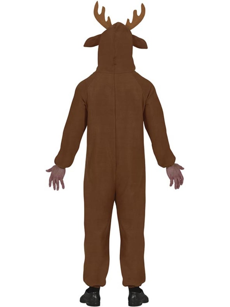 Costume ou pyjama de renne avec capuche et bois Multicolore - Kiabi