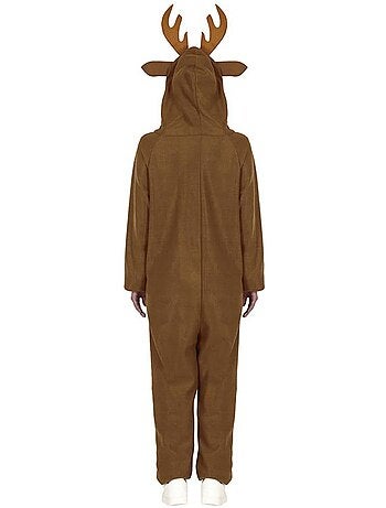 Costume ou pyjama de renne avec capuche et bois