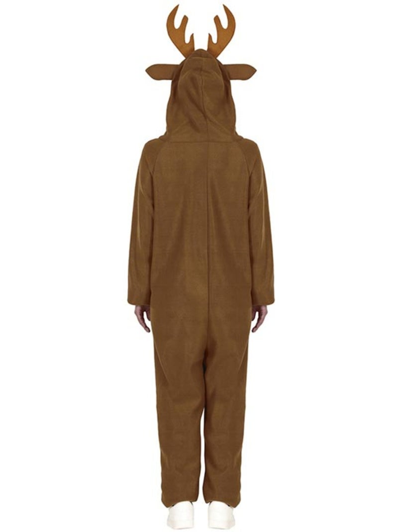 Costume ou pyjama de renne avec capuche et bois Multicolore - Kiabi