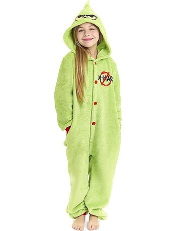 Costume ou pyjama d'elfe de Noël