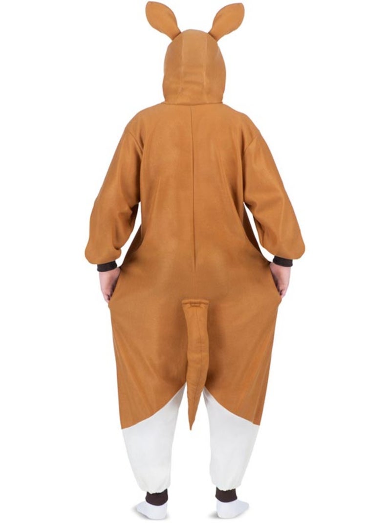 Costume ou pyjama kangourou avec capuche en peluche Multicolore - Kiabi