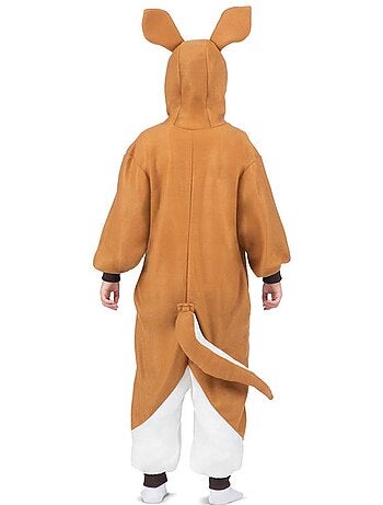 Costume ou pyjama kangourou avec capuche et peluche
