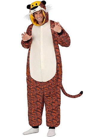 Costume ou pyjama tigre noir avec capuche
