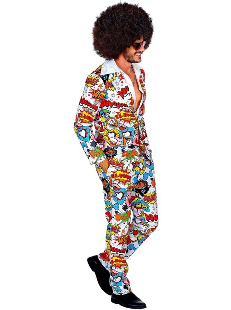 Costume Pop Art amusant des années 60 Multicolore - Kiabi
