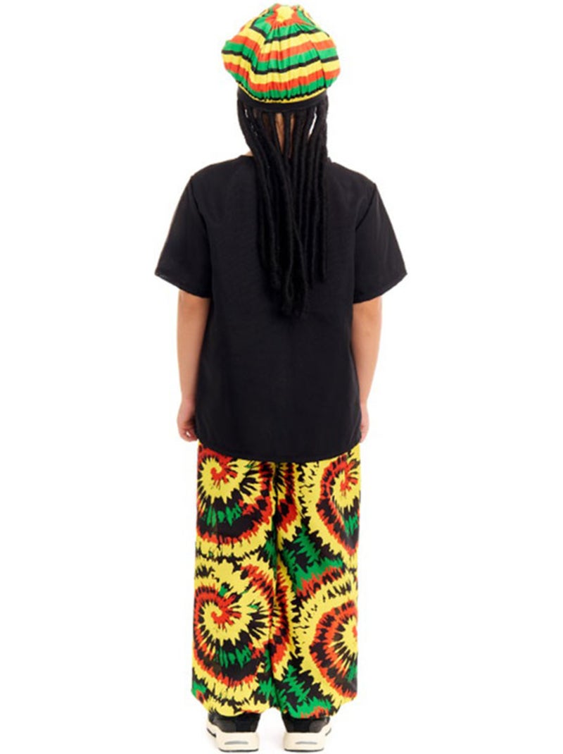 Costume rastafari jamaïcain Multicolore - Kiabi