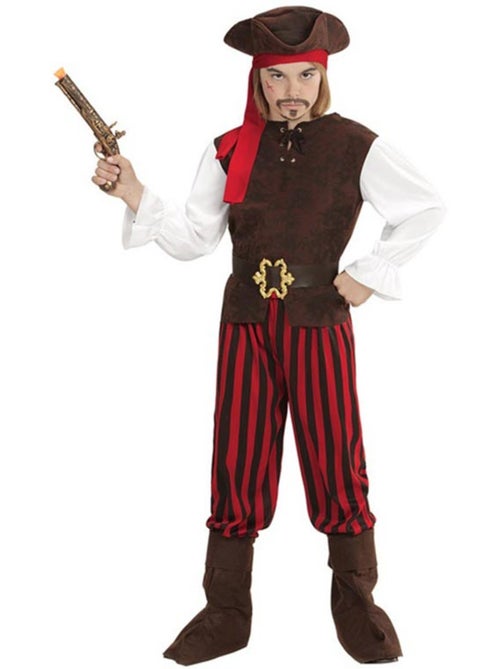 Costume rayé de pirate des Caraïbes - Kiabi