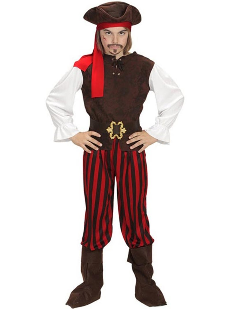 Costume rayé de pirate des Caraïbes Multicolore - Kiabi