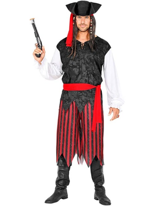 Costume rayé de pirate des Caraïbes - Kiabi