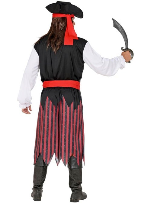 Costume rayé de pirate des Caraïbes - Kiabi