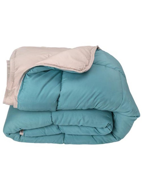 Couette chaude microfibre bicolore 400 gr/m2 - Kiabi Couette chaude microfibre bicolore 400 gr/m2 - Kiabi
