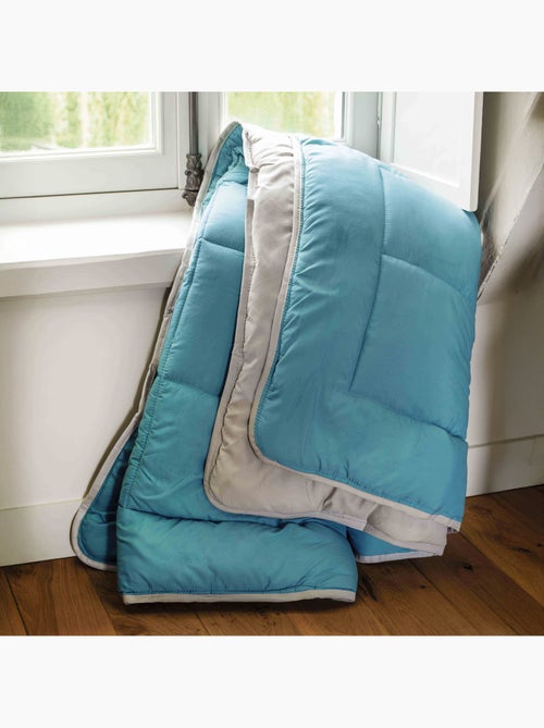 Couette chaude microfibre bicolore 400 gr/m2 - Kiabi Couette chaude microfibre bicolore 400 gr/m2 - Kiabi