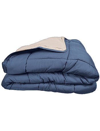 Couette chaude microfibre bicolore 400 gr/m2