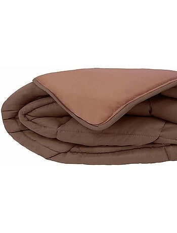 Couette chaude microfibre bicolore 400 gr/m2