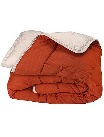 Couette chaude microfibre bicolore 400 gr/m2
