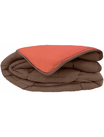 Couette chaude microfibre bicolore 400 gr/m2