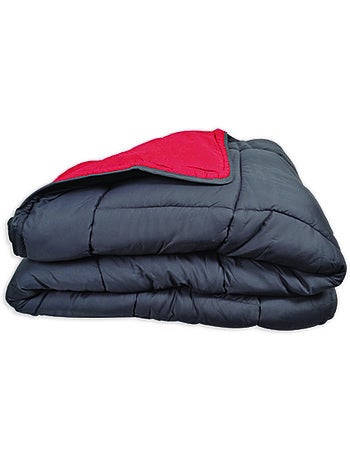 Couette chaude microfibre bicolore 400 gr/m2