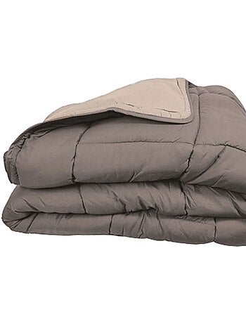 Couette chaude microfibre bicolore 400 gr/m2