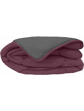 Couette chaude microfibre bicolore 400 gr/m2