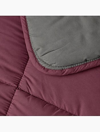 Couette chaude microfibre bicolore 400 gr/m2