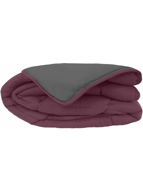 Couette chaude microfibre bicolore 400 gr/m2 - Kiabi Couette chaude microfibre bicolore 400 gr/m2 - Kiabi