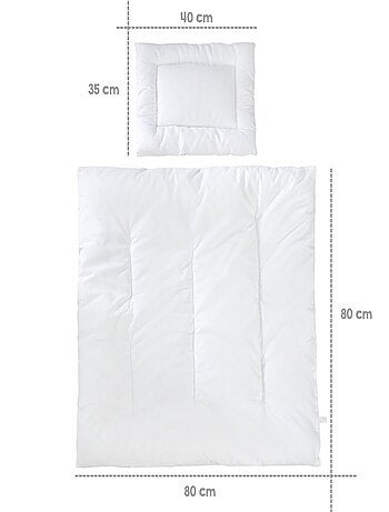Couette et oreiller en coton pour berceau ROBA