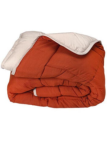 Couette légère réversible bicolore en microfibre 200 gr/m²