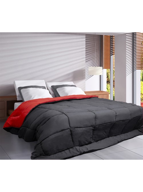Couette légère réversible bicolore en microfibre 200 gr/m² - Kiabi Couette légère réversible bicolore en microfibre 200 gr/m² - Kiabi
