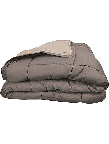 Couette légère réversible bicolore en microfibre 200 gr/m²