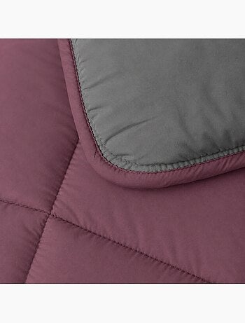 Couette légère réversible bicolore en microfibre 200 gr/m²