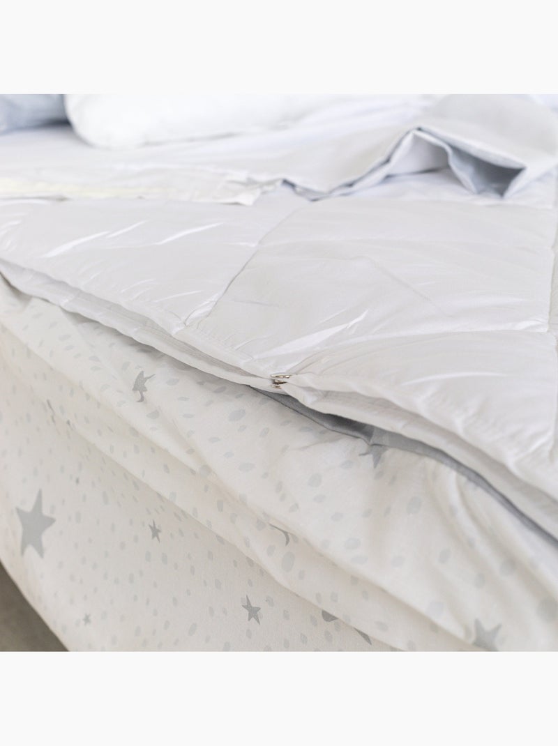 Couette nordik sac toutes saisons 120 + 250 gr Basic "Happyfriday" Blanc - Kiabi