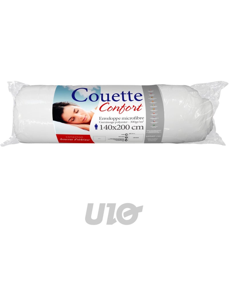 Couette Polyester Douceur d'Intérieur Blanc - Kiabi