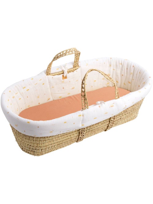Couffin bébé en fibres naturelles avec habillage tissu - sauthon - Kiabi Couffin bébé en fibres naturelles avec habillage tissu - sauthon - Kiabi