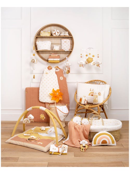 Couffin bébé en fibres naturelles avec habillage tissu - sauthon - Kiabi Couffin bébé en fibres naturelles avec habillage tissu - sauthon - Kiabi