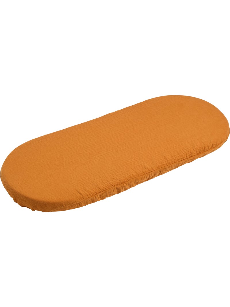Couffin bébé en fibres naturelles avec habillage tissu - sauthon Marron - Kiabi