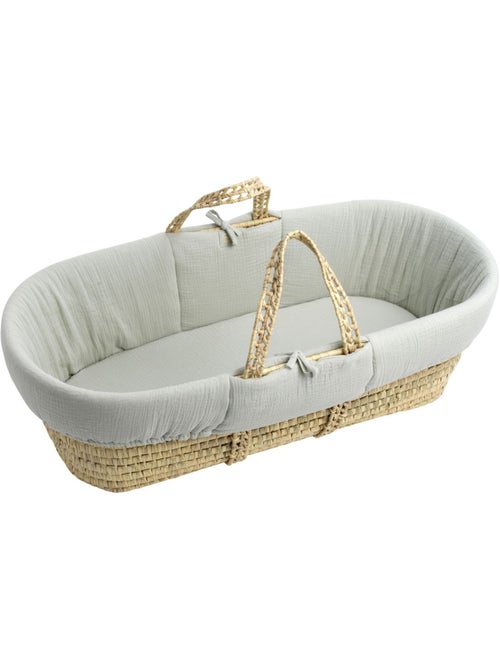 Couffin bébé en fibres naturelles avec habillage tissu - sauthon - Kiabi Couffin bébé en fibres naturelles avec habillage tissu - sauthon - Kiabi