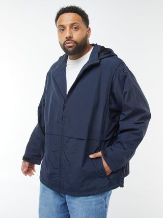 Coupe-vent imperméable à capuche avec manches amovibles