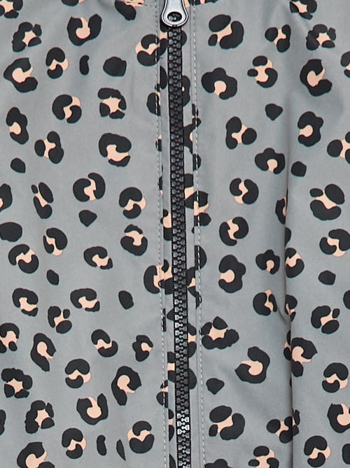 Coupe-vent léger à capuche et motif all- over - Kiabi