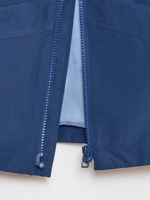 Coupe-vent uni à capuche - Collection facile à enfiler - Kiabi