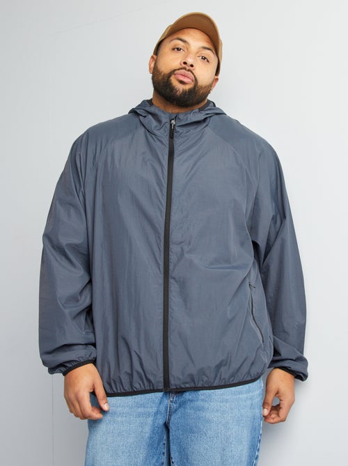 Coupe vent uni pliable dans la capuche - Kiabi