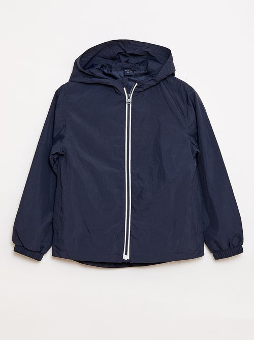 Coupe-vent uni qui se range dans sa capuche - Kiabi