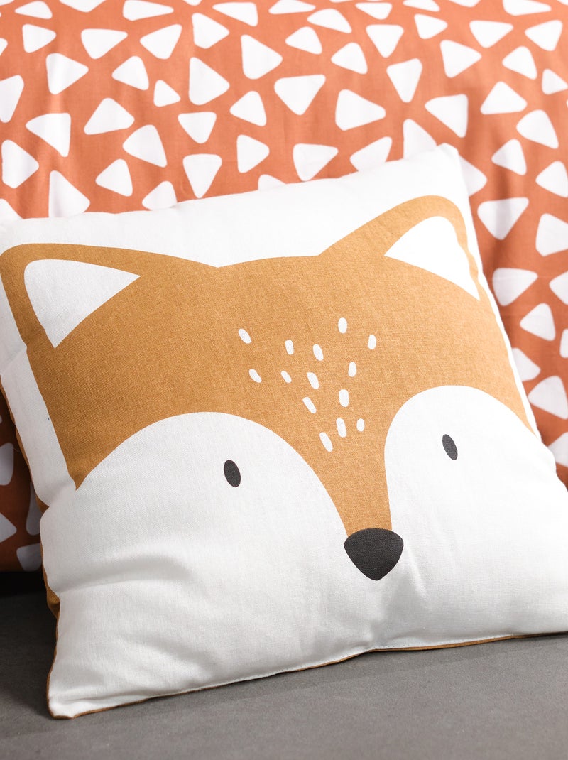 Coussin à motif 'renard' Rouge - Kiabi