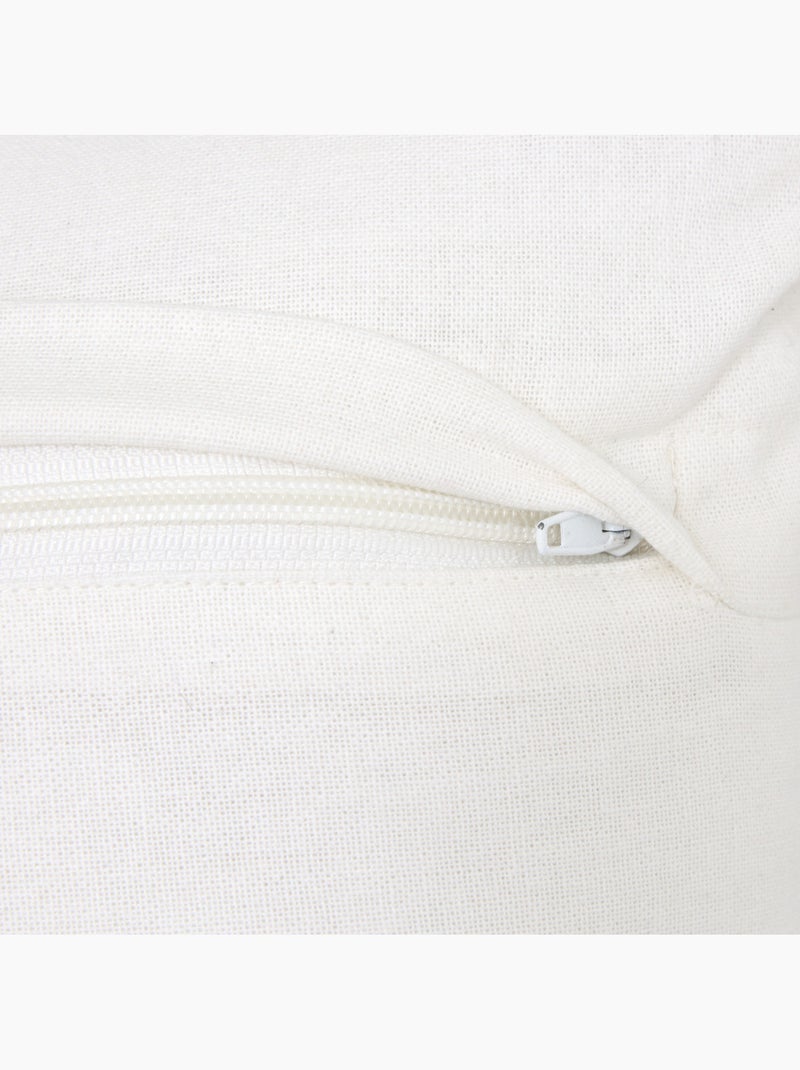 Coussin avec broderie marine oceania Blanc - Kiabi