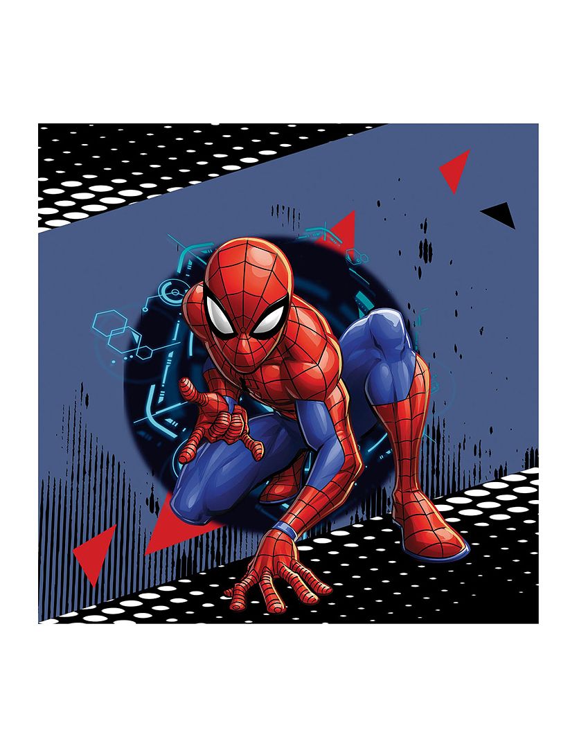 Coussin avec poche 'Spider-Man' bleu - Kiabi