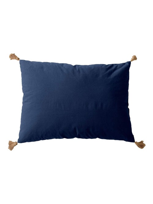 Coussin avec pompons en jute - Kiabi